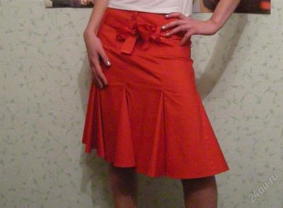 Лот: 1473002. Фото: 1. Юбка ярко-красная MODIS 46 размер... Юбки