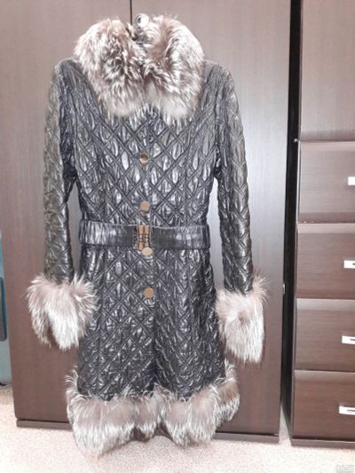 Лот: 14959706. Фото: 1. Плащ женский натуральная кожа. Верхняя одежда