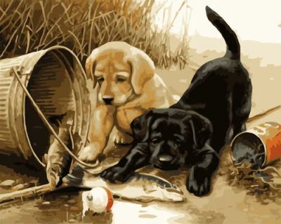 Лот: 8893888. Фото: 1. Картина рисование по номерам Два... Картины по номерам