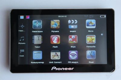 Лот: 8086719. Фото: 1. Pioneer GPS-навигатор 5" 128 RAM... GPS-навигаторы