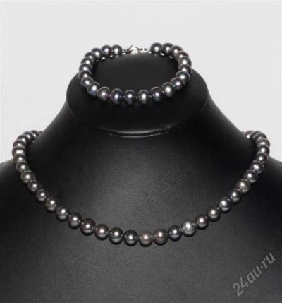 Лот: 1306386. Фото: 1. Шикарный комплект из натурального... Колье