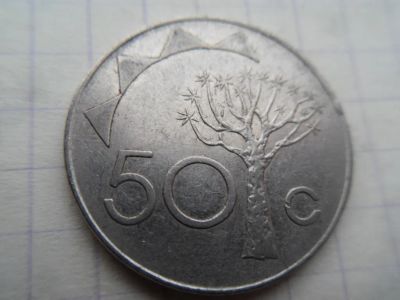 Лот: 21770995. Фото: 1. Намибия 50 центов 1993. Африка