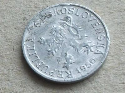 Лот: 20011028. Фото: 1. Монета 1 геллер один Чехословакия... Европа