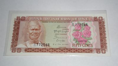 Лот: 20580394. Фото: 1. Сьерра-Леоне , 50 центов , 1984... Африка