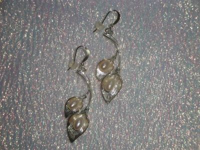 Лот: 1548710. Фото: 1. Серьги ручной сборки , "Калла... Серьги, каффы