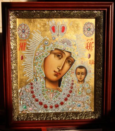 Лот: 19454670. Фото: 1. Икона Казанская Божья матерь. Иконы