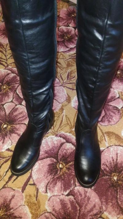 Лот: 8652224. Фото: 1. Сапоги из натуральной кожи в отличном... Сапоги