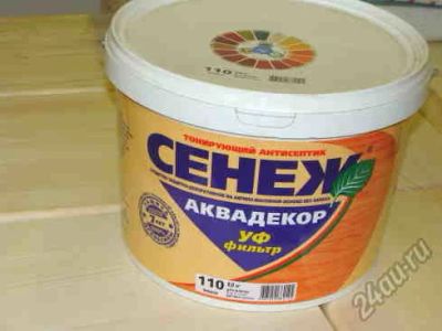 Лот: 5919071. Фото: 1. Аквадекор Сенеж ДУБ 9кг микровоск. Краски, лаки, растворитель