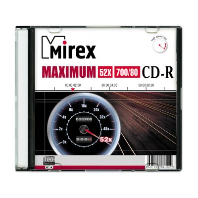 Лот: 18952577. Фото: 1. Диск CD-R Mirex 700 Mb, скорость... CD, DVD, BluRay