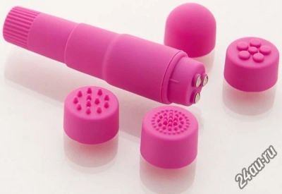 Лот: 5332673. Фото: 1. Компактный фиолетовый вибромассажер... Имитаторы