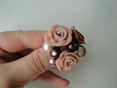 Лот: 812525. Фото: 1. Изделия из полимерной глины кольцо... Кольца, перстни