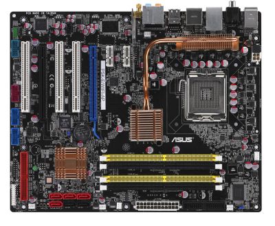 Лот: 4476959. Фото: 1. Материнская плата ASUS P5K-E/WIFI-AP... Материнские платы