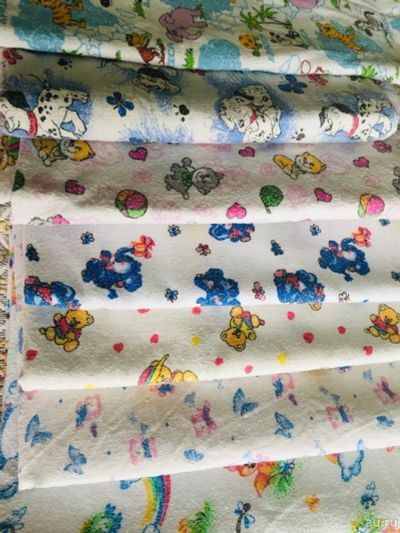 Лот: 13850999. Фото: 1. Фланелевые пелёнки (большие). Постельные принадлежности