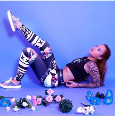 Лот: 9935109. Фото: 1. Леггинсы Rock 1. Брюки, шорты