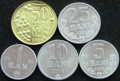 Лот: 7111705. Фото: 1. Молдавия Молдова 5 монет = АНЦ. Страны СНГ и Балтии