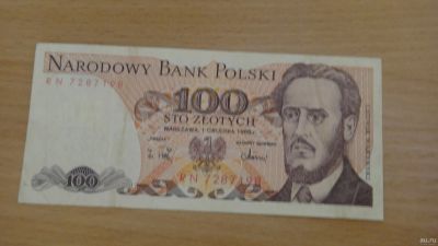 Лот: 18310277. Фото: 1. Польша 100 злотых 1988. Европа
