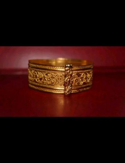 Лот: 12713820. Фото: 1. Старинный женский браслет из золота... Браслеты