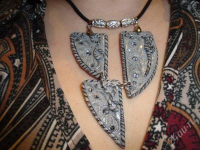 Лот: 298220. Фото: 1. Изделия из полимерной глины подвеска... Колье