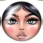 Лот: 25885624. Фото: 1. Кабошон "Личико". Авторские куклы, игрушки, поделки