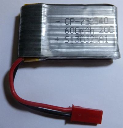 Лот: 3223255. Фото: 1. Аккумулятор Li-Po 3.7V 600mAh... Батарейки, аккумуляторы, элементы питания