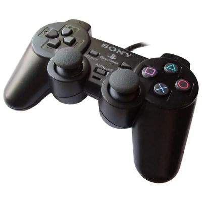 Лот: 3627862. Фото: 1. Джойстик PlayStation 2 (PS2) Черный... Аксессуары, геймпады
