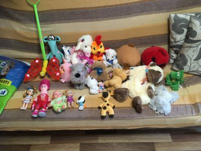 Лот: 16186733. Фото: 1. Игрушки мягкие 2 пакета. Мягкие