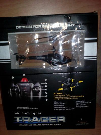 Лот: 6426926. Фото: 1. Мини вертолет Tracer 3-канальный... Машины и техника