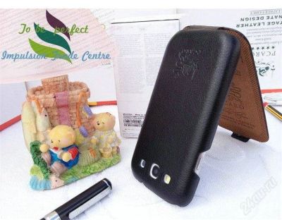 Лот: 1951530. Фото: 1. Шикарный кожаный (черный) чехол... Чехлы, бамперы