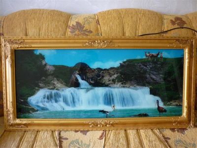 Лот: 1207165. Фото: 1. Картина с подсветкой и звуковым... Произведения