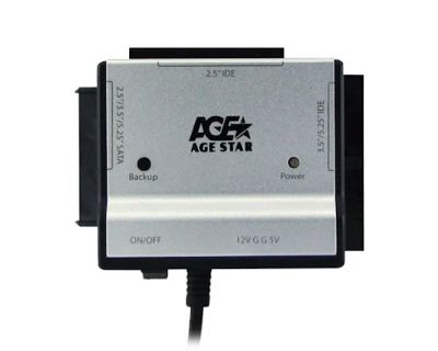 Лот: 18365310. Фото: 1. Переходник USB to SATA IDE AgeStar... Платы расширения, контроллеры, доп. порты