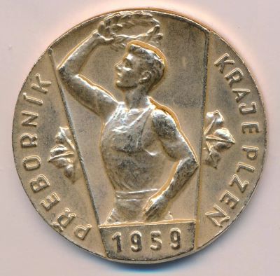 Лот: 17760640. Фото: 1. Чехословакия 1959 Медаль город... Сувенирные