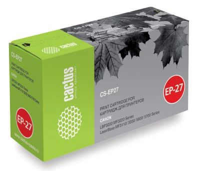 Лот: 7557822. Фото: 1. Картридж Cactus CS-EP27 черный... Картриджи, расходные материалы