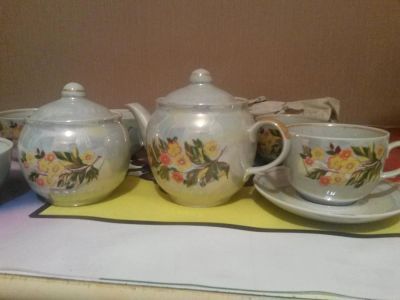 Лот: 6912360. Фото: 1. чайный сервиз на 5 персон. Кружки, стаканы, бокалы