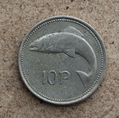 Лот: 22161303. Фото: 1. Монеты Европы. Ирландия 10 пенсов... Европа