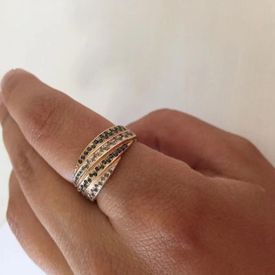 Лот: 9944706. Фото: 1. Кольцо золотое. Кольцо с камнями... Кольца, перстни