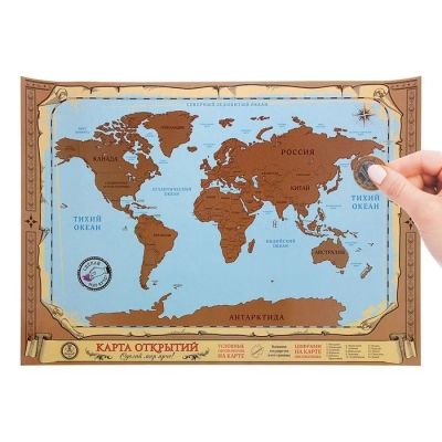 Лот: 8964270. Фото: 1. Карта мира географическая 70 х... Настольные игры, карты