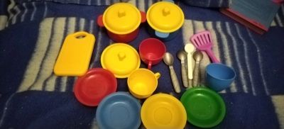 Лот: 18667404. Фото: 1. Набор детской посудки(одним лотом... Игровые наборы