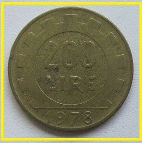 Лот: 14551858. Фото: 1. %% Италия 200 лир 1978 (№). Европа