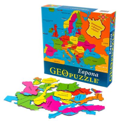 Лот: 5749125. Фото: 1. GEOpuzzle Европа. Детские настольные игры