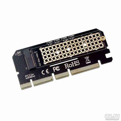 Лот: 15047328. Фото: 1. M.2 SSD PCIe NVME адаптер (для... Шлейфы, кабели, переходники