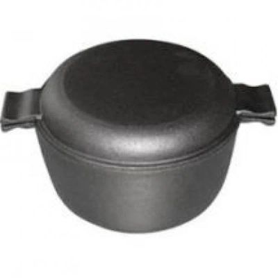 Лот: 13189263. Фото: 1. Кастрюля чугунная d-20см 3,0л... Жаровни, казаны