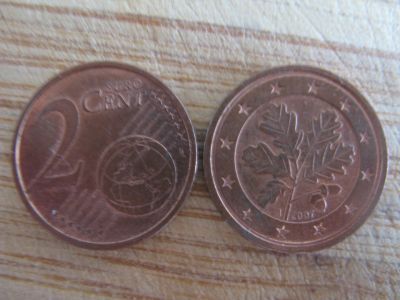 Лот: 18623754. Фото: 1. Германия 2 евроцента 2007 года... Германия и Австрия