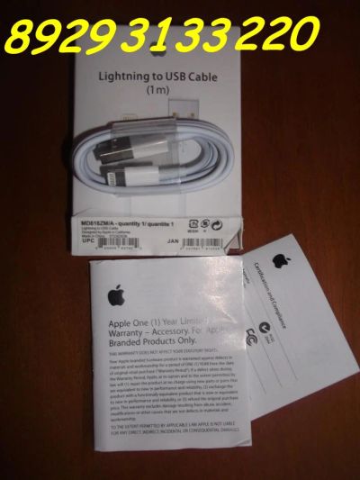 Лот: 3153317. Фото: 1. USB кабель для iPhone 5/new iPod... Дата-кабели, переходники