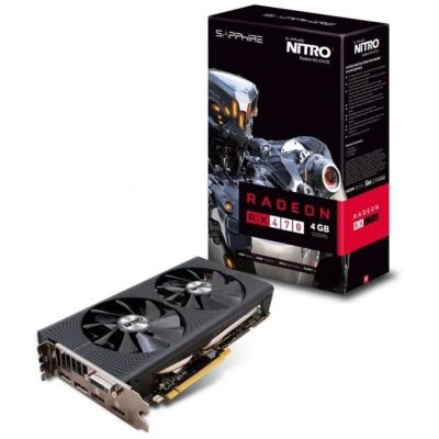 Лот: 9864686. Фото: 1. Видеокарты Rx 470 4Gb Sapphire... Видеокарты