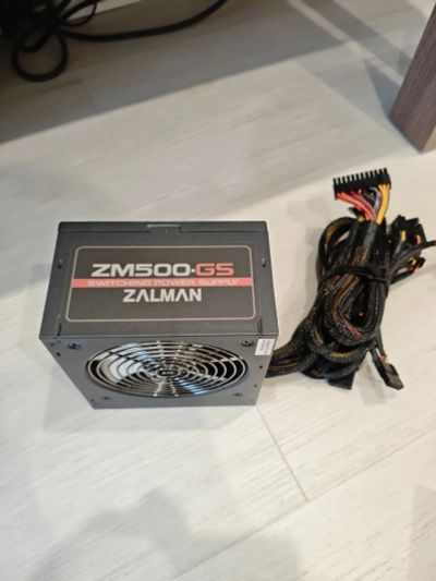 Лот: 25898330. Фото: 1. 500W Zalman ZM500-GS (24+2x4+6пин... Корпуса, блоки питания