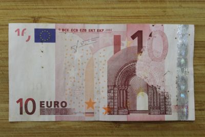 Лот: 21765465. Фото: 1. Банкнота 10 евро образца 2002... Европа