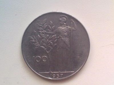 Лот: 6852207. Фото: 1. Италия 100 лир 1957 год состояние... Европа