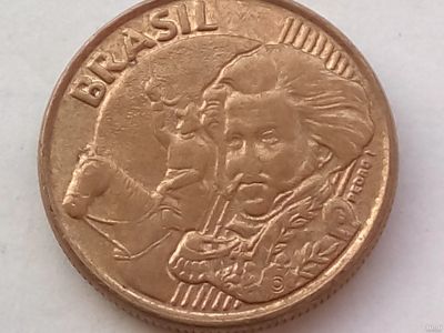 Лот: 15928378. Фото: 1. Монета Бразилии 10 сентаво. Америка