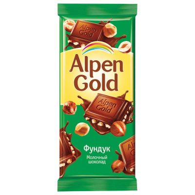 Лот: 10779367. Фото: 1. Alpen Gold. Молочный шоколад... Шоколад, конфеты