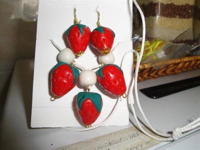 Лот: 299715. Фото: 1. Изделия из полимерной глины комплект... Колье